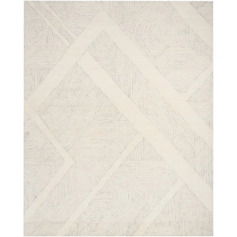 DKNY Pure Patterns Ivory Grey Modern Indoor Rug