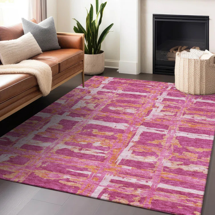 Premium Machine Washable Mayfield Blush Rug