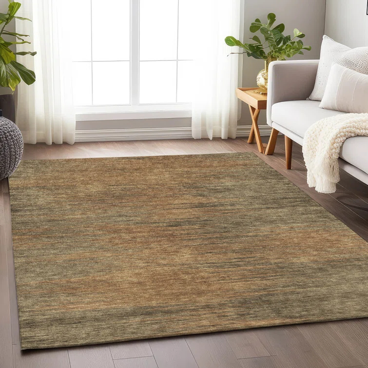 Premium Machine Washable Mayfield Terracotta Rug