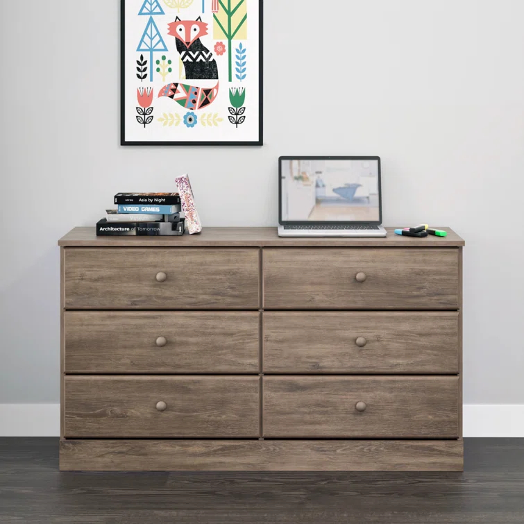 Mcclarrie Simplistic 6 Drawer 47.5" W Double Dresser