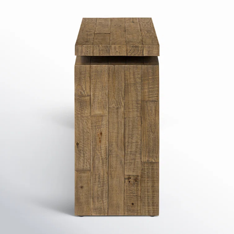 Matthes 60" Sierra Rustic Natural Solid Wood Console Table