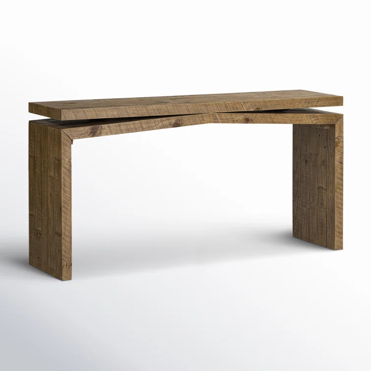 Matthes 60" Sierra Rustic Natural Solid Wood Console Table