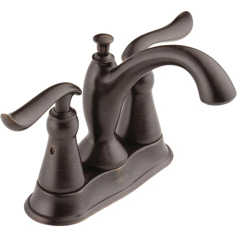 Linden Centerset Bathroom Faucet with Drain Assembly, 2-handle Bathroom Sink Faucet