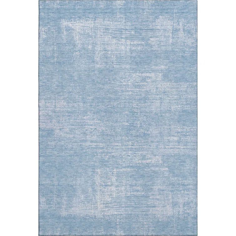 Premium Machine Washable Mayfield Blue Rug