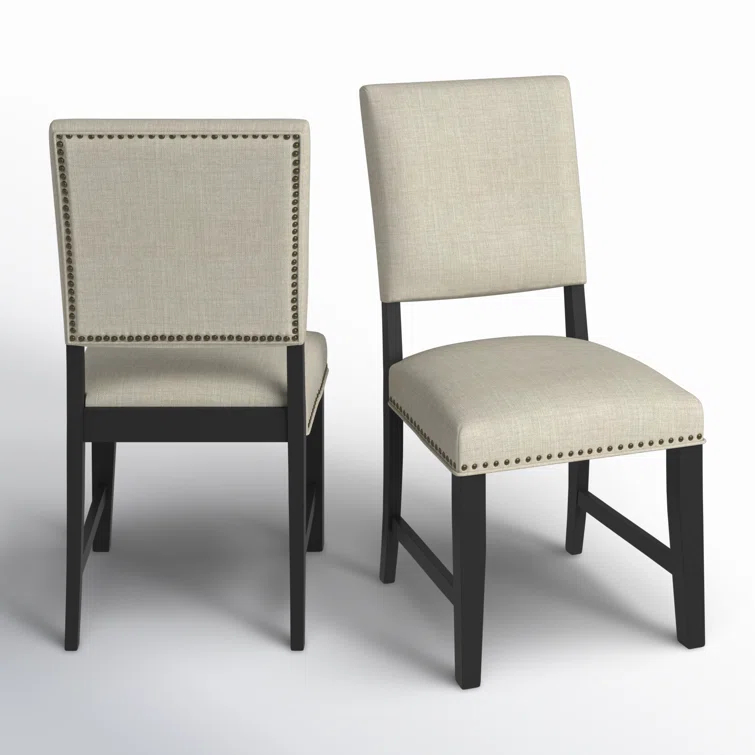 Laudine Solid Wood Side Chair in Taupe