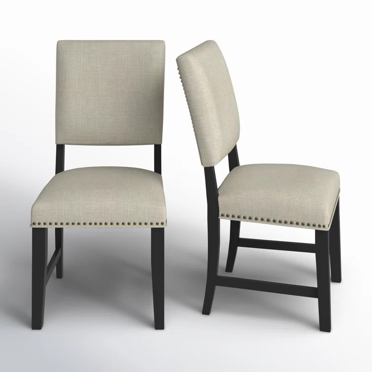 Laudine Solid Wood Side Chair in Taupe