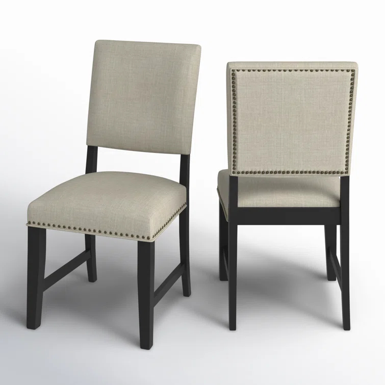 Laudine Solid Wood Side Chair in Taupe