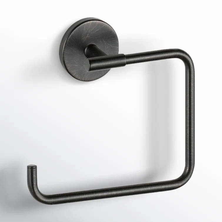 Trinsic Wall Mount Square Open Towel Ring Bath Hardware Accessory
