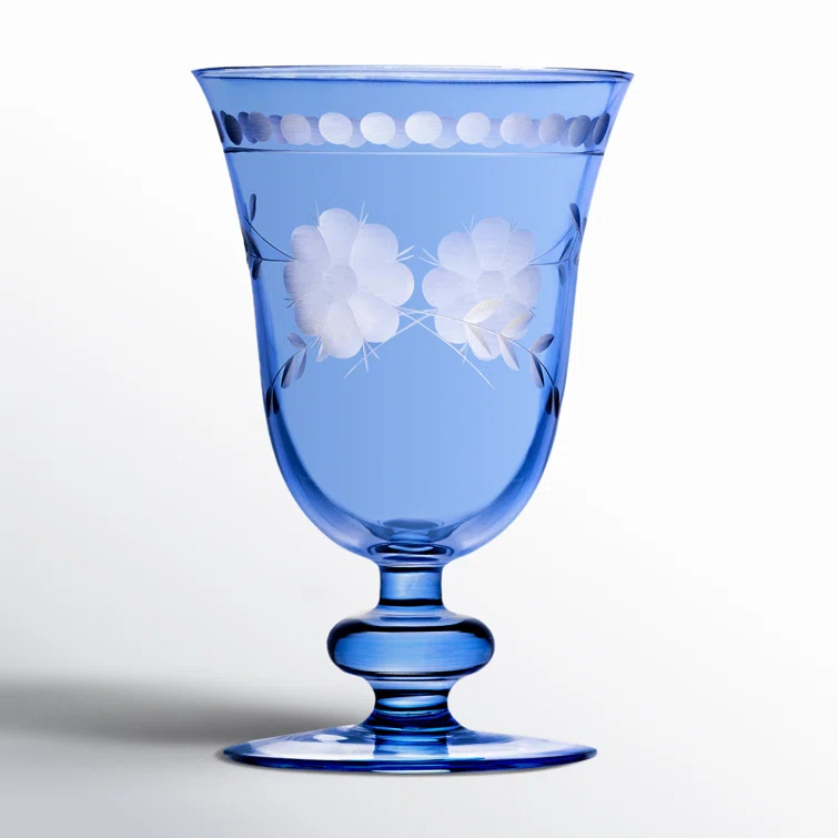 Celosia Baby Blue Goblet 10 oz (Set of 4)