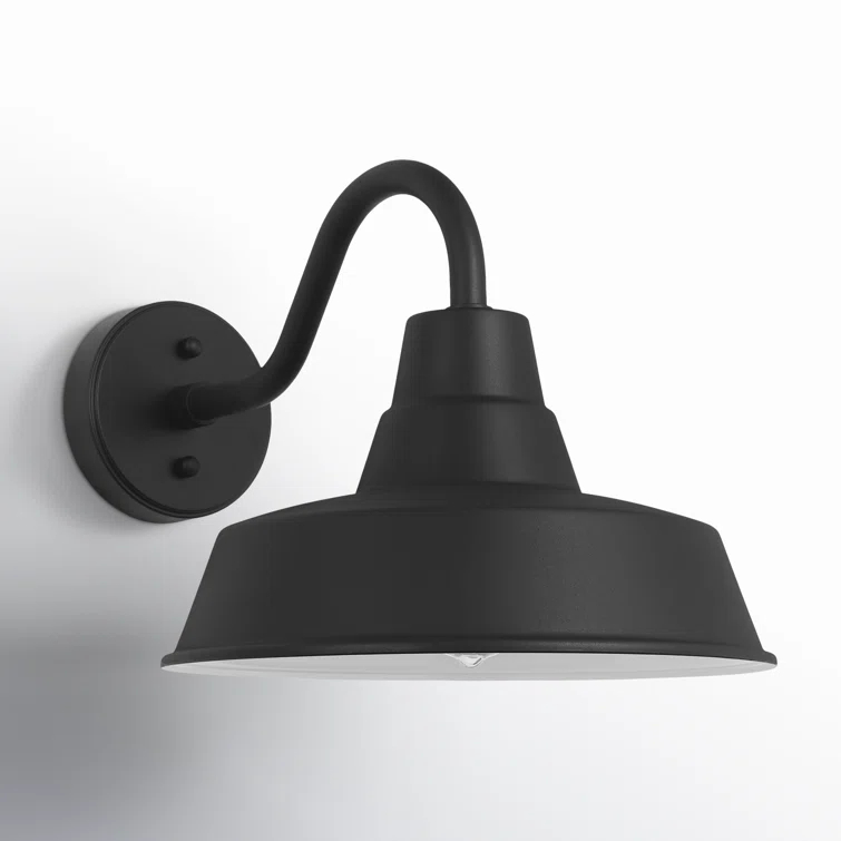 Single Light Dome Outdoor Wall Light