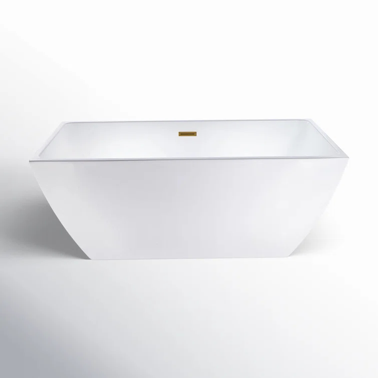 Lydia 59" x 30" Freestanding Soaking Bathtub
