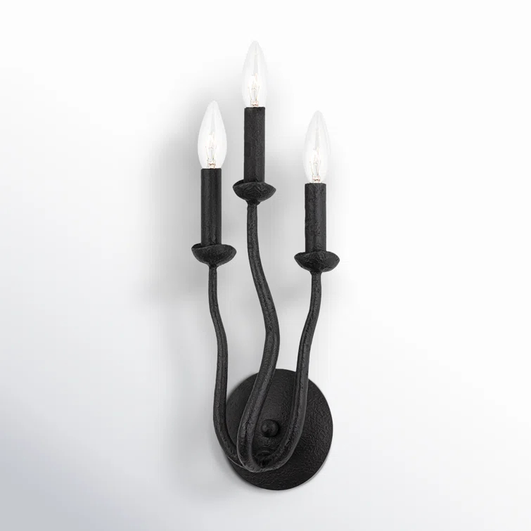Reign 3 Light Dimmable Candle Wall Light