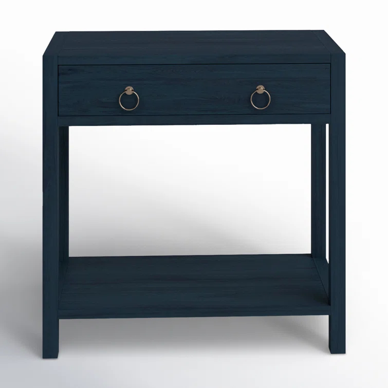 Butler Specialty Lark Navy Wide 1 Drawer Nightstand