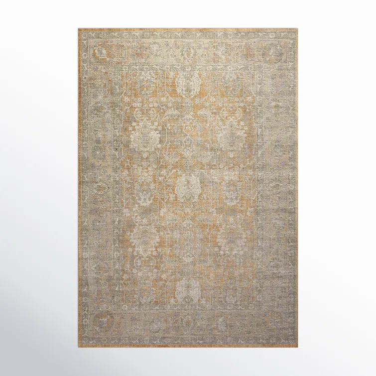 Chris Loves Julia x Loloi Rosemarie Oriental Gold/Sand Area Rug