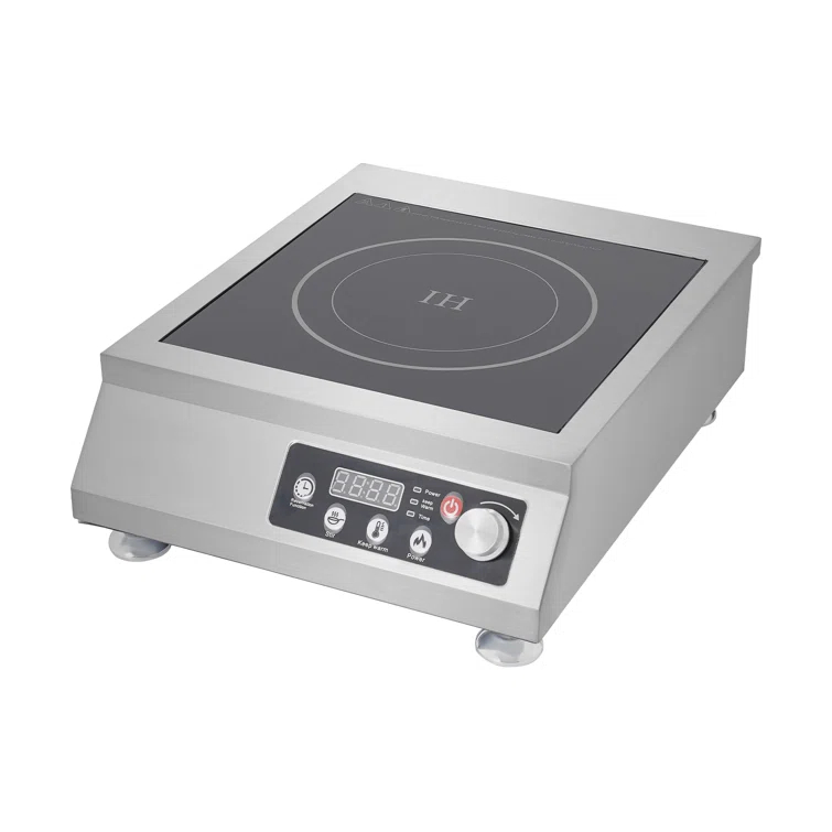 3500W Rectangle Commercial Electric Induction Cooktop With Timing Function