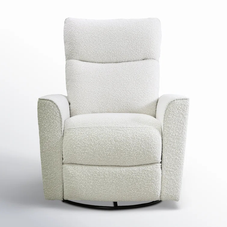 Second Story Home Soho Upholstered Swivel Glider- Boucle