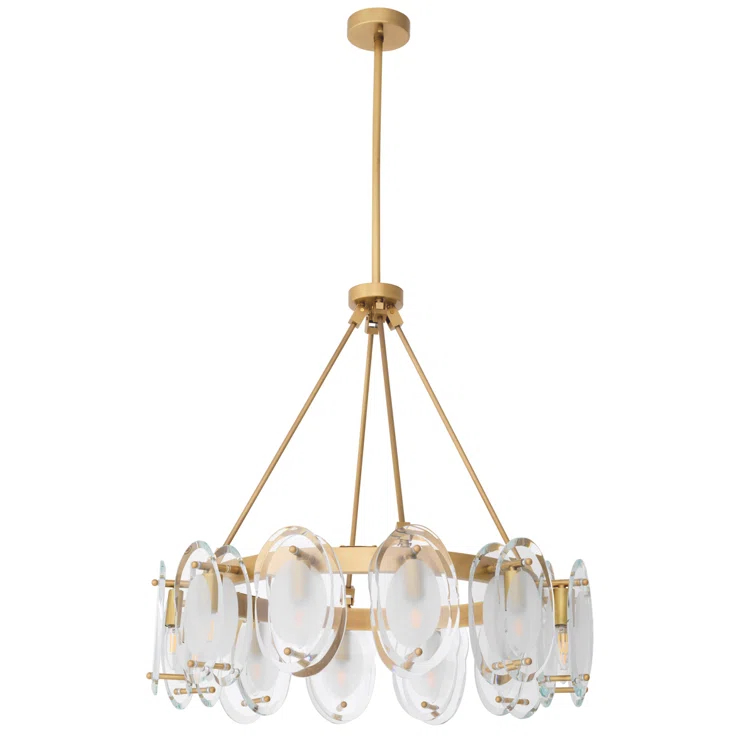Sublime 12 - Light Dimmable Wagon Wheel Chandelier