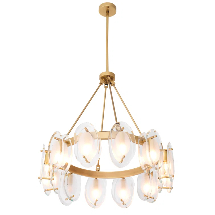Sublime 12 - Light Dimmable Wagon Wheel Chandelier