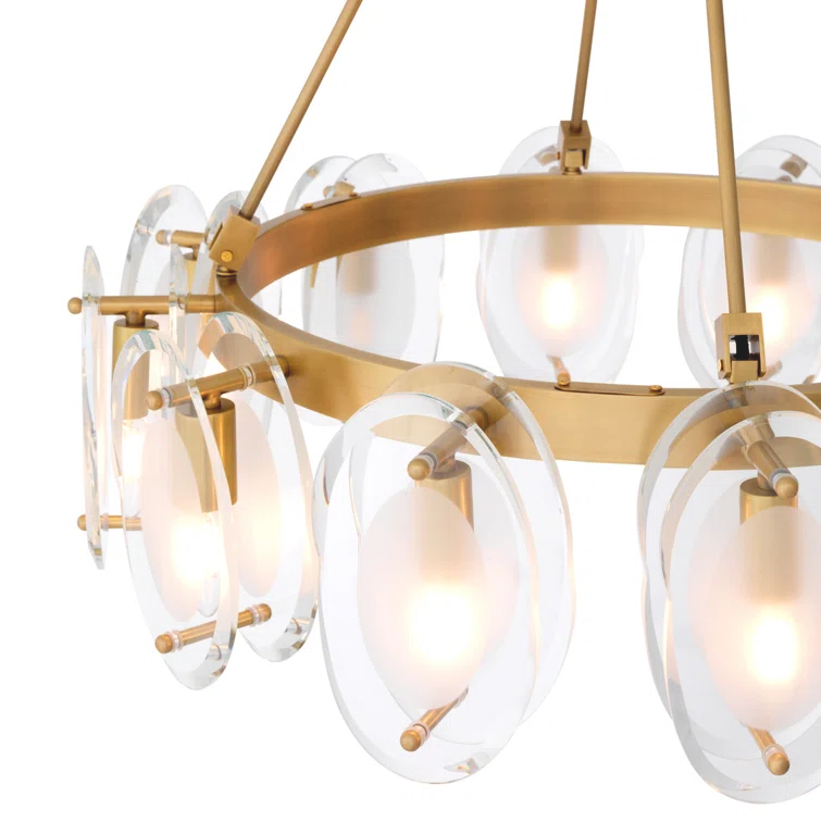 Sublime 12 - Light Dimmable Wagon Wheel Chandelier