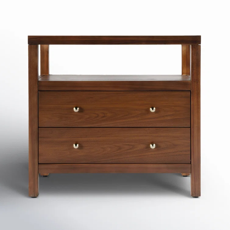 Nora 2-Drawer Wide Nightstand