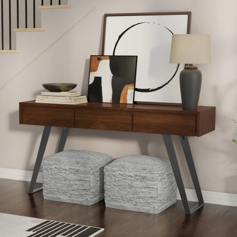 Lowry 60'' Solid Wood Top Console Table