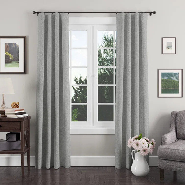 Abbeyshea Path Linen Look Drapery Fabric By The Yard