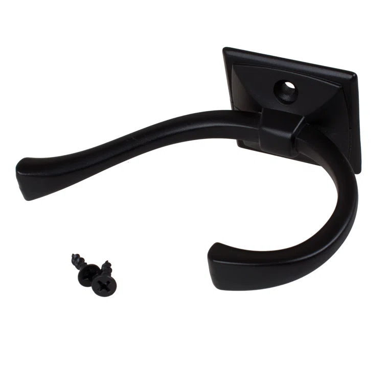 Flared Decorative Double-Prong Wall Hook