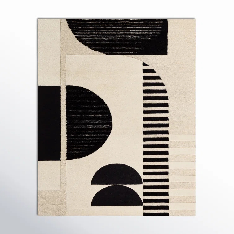 Sola Wool Cream/Black/Light Beige Rug