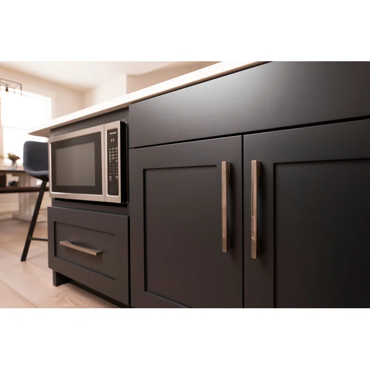 Modern Brushed Nickel Handle Pull with Mounting Hardware