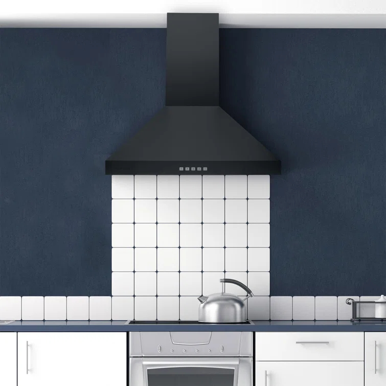 Hauslane 30" Stainless Steel Convertible Wall Range Hood with Baffle Filter