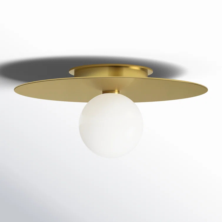 Nodes Flush Mount Light by Kelly Wearstler - Burnished Brass / 17.5"Dia