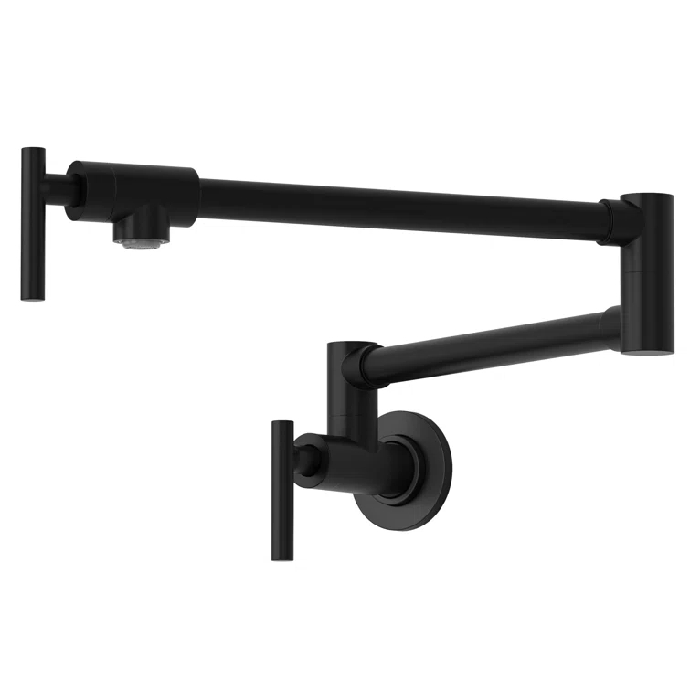 Wall-Mount Pot Filler Faucet, Swing Arm Kitchen Pot Filler Faucet