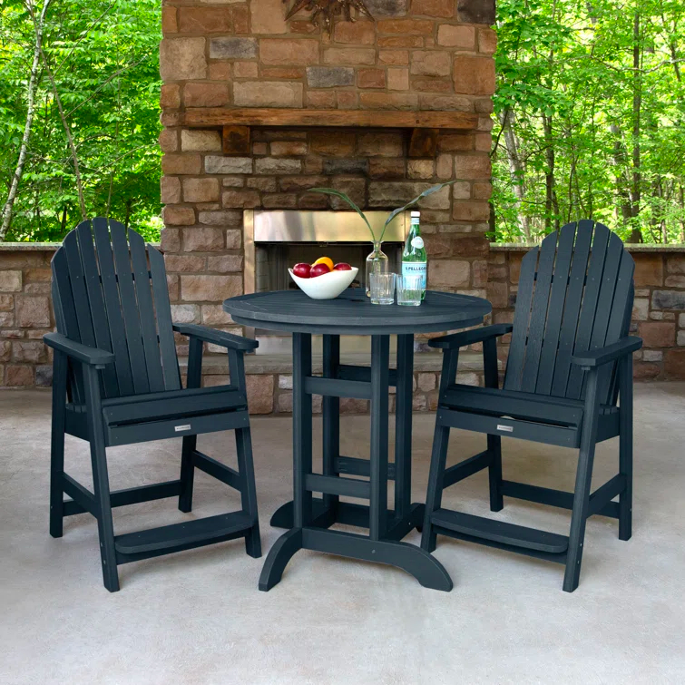 Anette 2-Person 36" Round, Counter-Height Dining Set