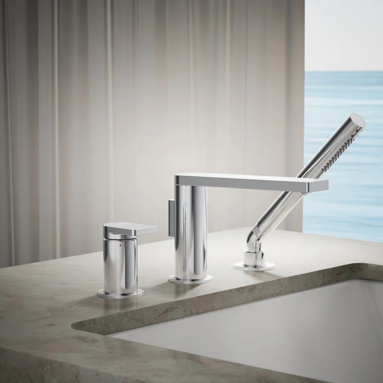 Composed® Single Handle Deck Mounted Roman Tub Faucet with Diverter