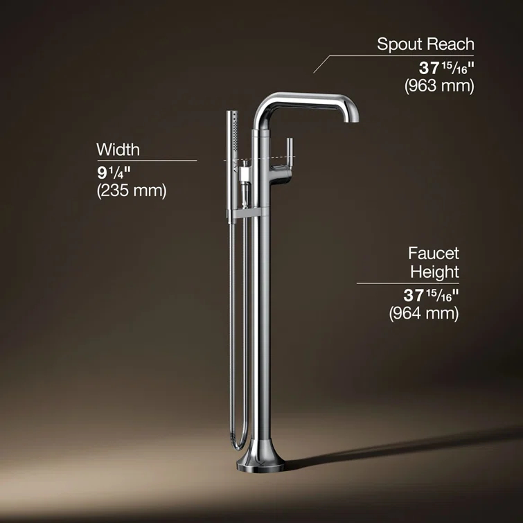 Tone Floor Mounted Clawfoot Tub Faucet