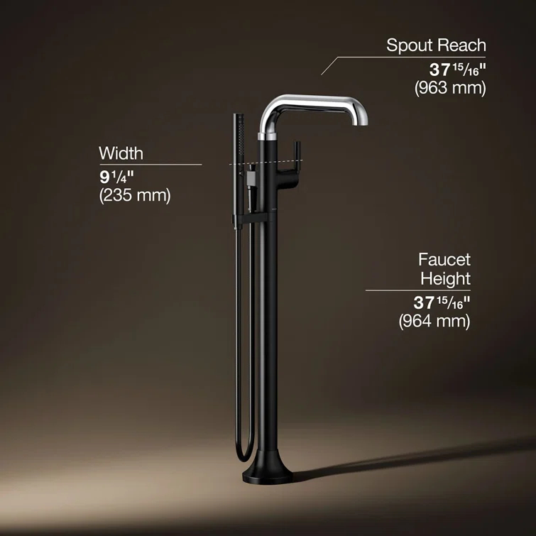 Tone Floor Mounted Clawfoot Tub Faucet