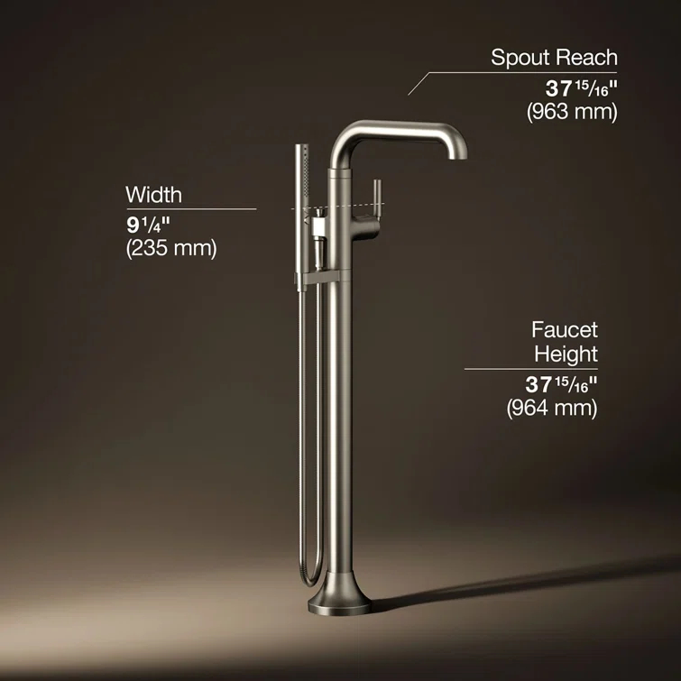 Tone Floor Mounted Clawfoot Tub Faucet