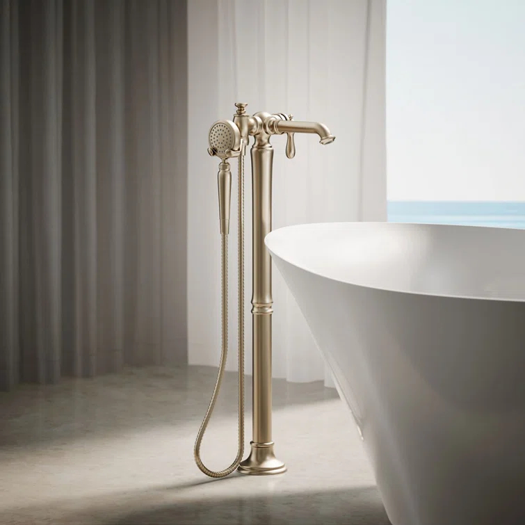 Artifacts® Single Handle Floor Mounted Clawfoot Tub Faucet