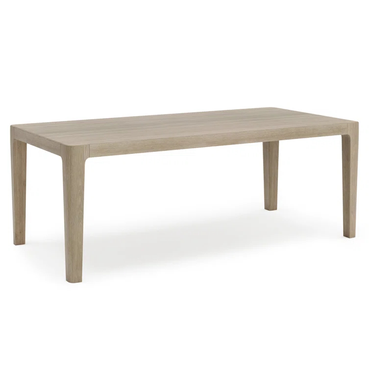 Edenton 79" Light Brown Teak Rectangular Outdoor Dining Table