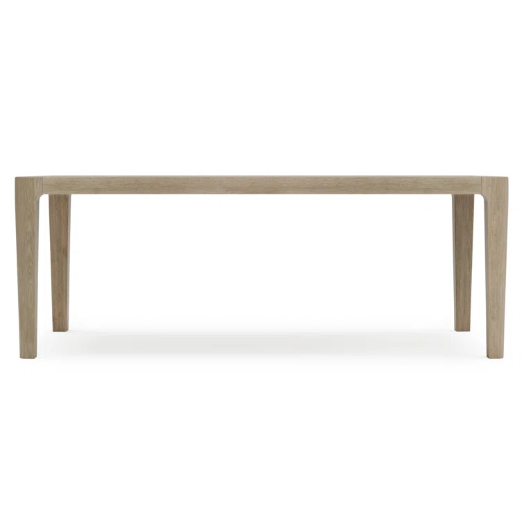 Edenton 79" Light Brown Teak Rectangular Outdoor Dining Table