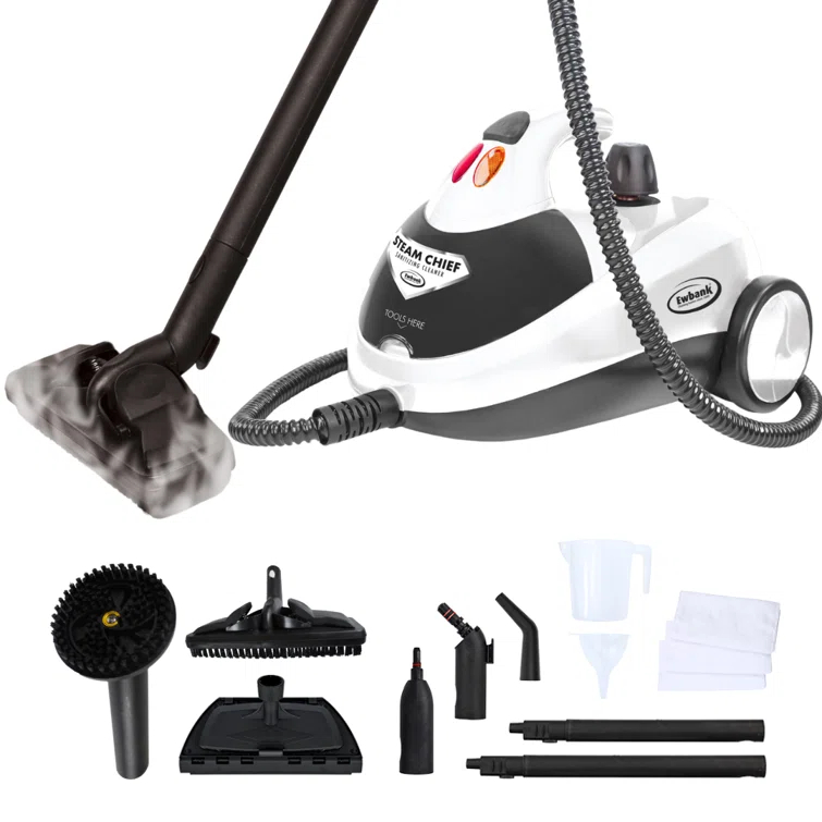 Steam Chief 1800 Watt Steam Cleaner and Portable Sanitizer with Attachments