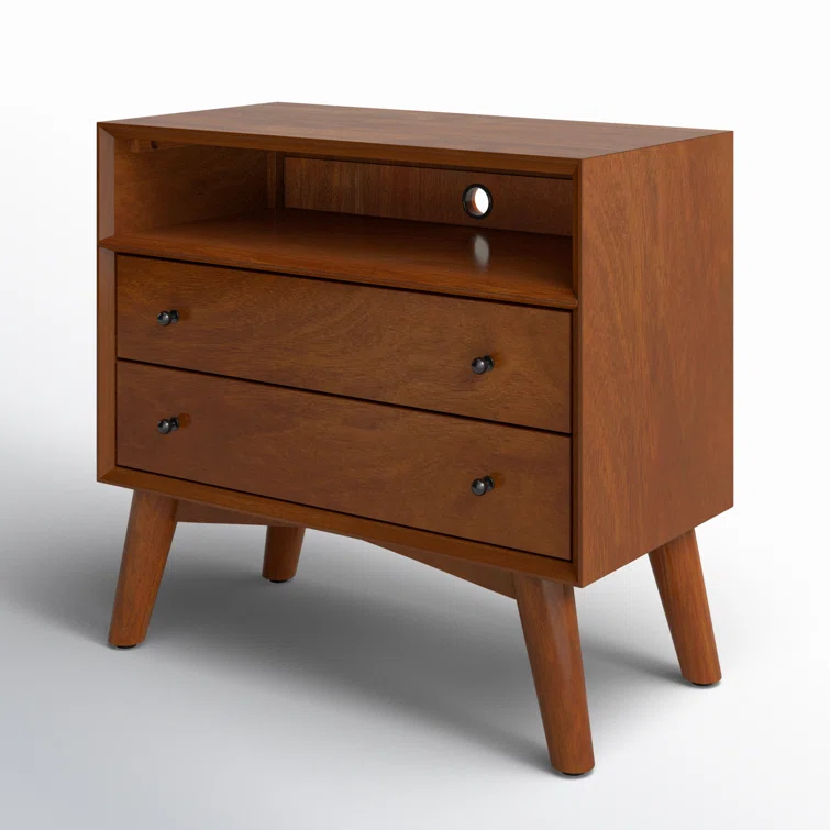 Williams 2-Drawer Nightstand with Shelf