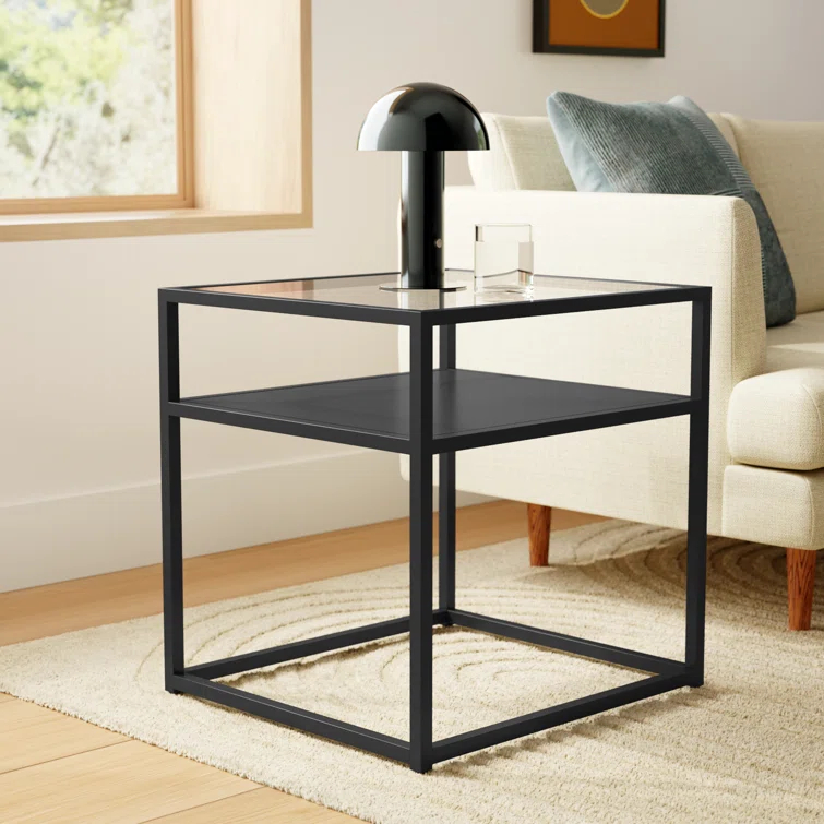 Duran Glass End Table