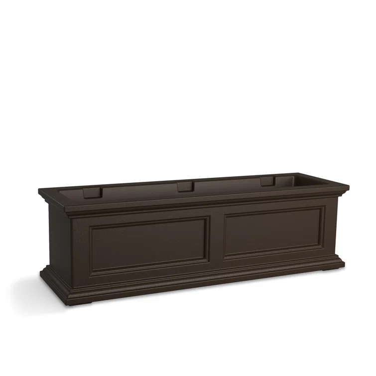 The Anastasiya Resin Window Box Planter with Water Reservoir