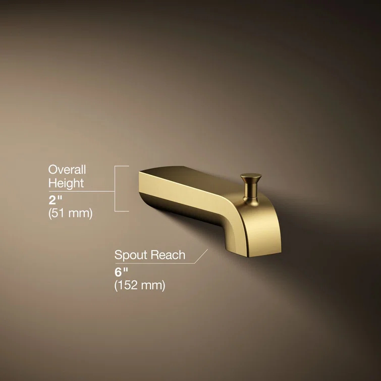Pitch Wall-Mount Diverter Bath Spout