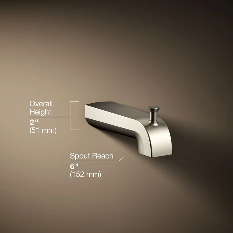 Pitch Wall-Mount Diverter Bath Spout