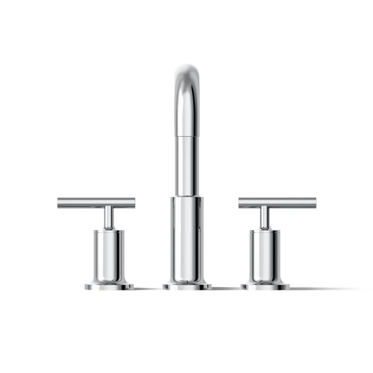 Purist® for Two Deck-Mount Bath Faucet Trim for High-Flow Valve with Lever Handles, Valve Not Included