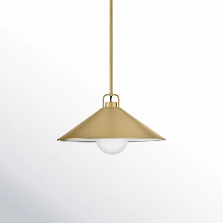 Zoë Single Light Metal Steel Dimmable Pendant