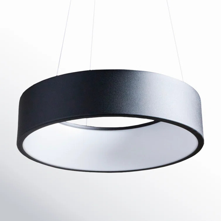 Fynn Single Light Steel Dimmable LED Pendant