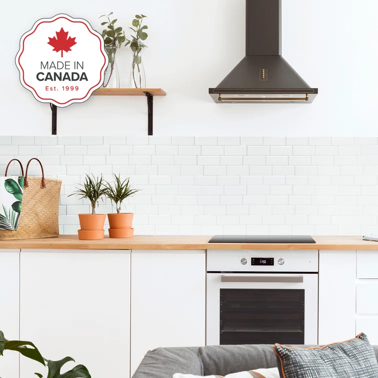 Peel and Stick Gel Backsplash Tile Metro 12'' x 8'' (Set of 4)